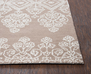 Rizzy Home Legacy LE469A Ivory Light Brown Area Rug
