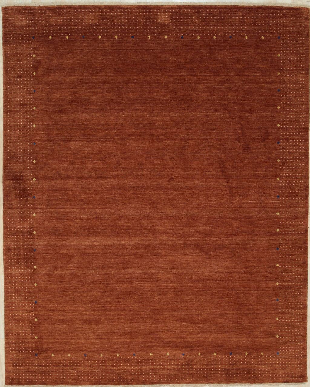 EORC Red Hand Knotted Wool Lori Baft Rug