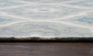 Rizzy Home Leone LO007A Gray Medallion Area Rug
