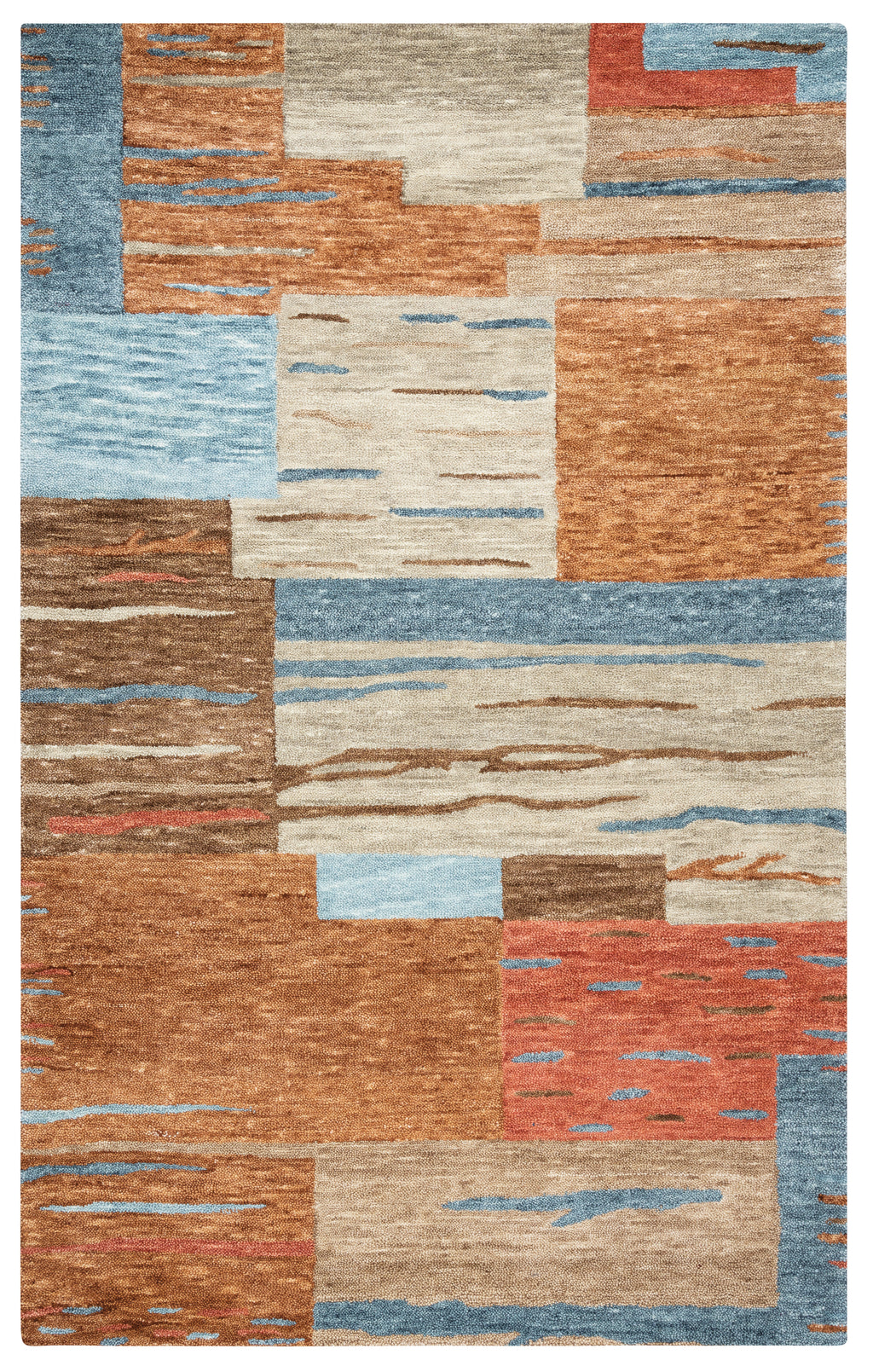 Rizzy Home Leone LO142A Multi-Colored Block Area Rug