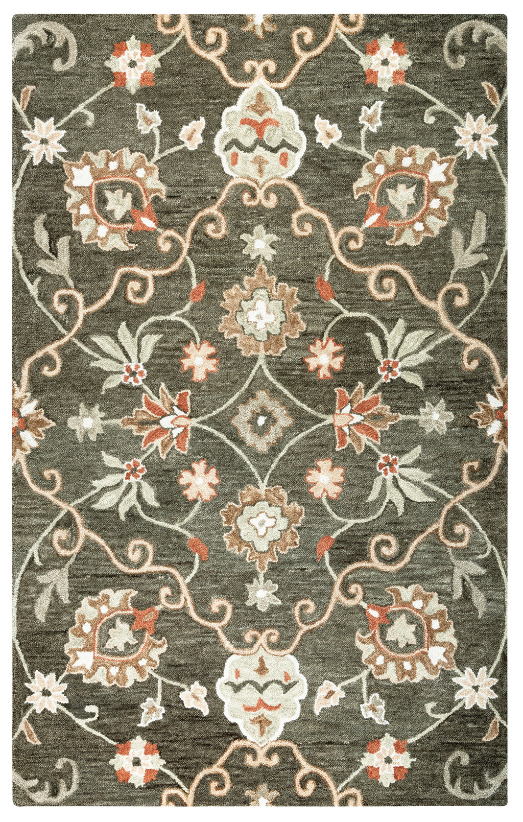 Rizzy Home Leone LO9988 Brown Traditional Motifs Area Rug