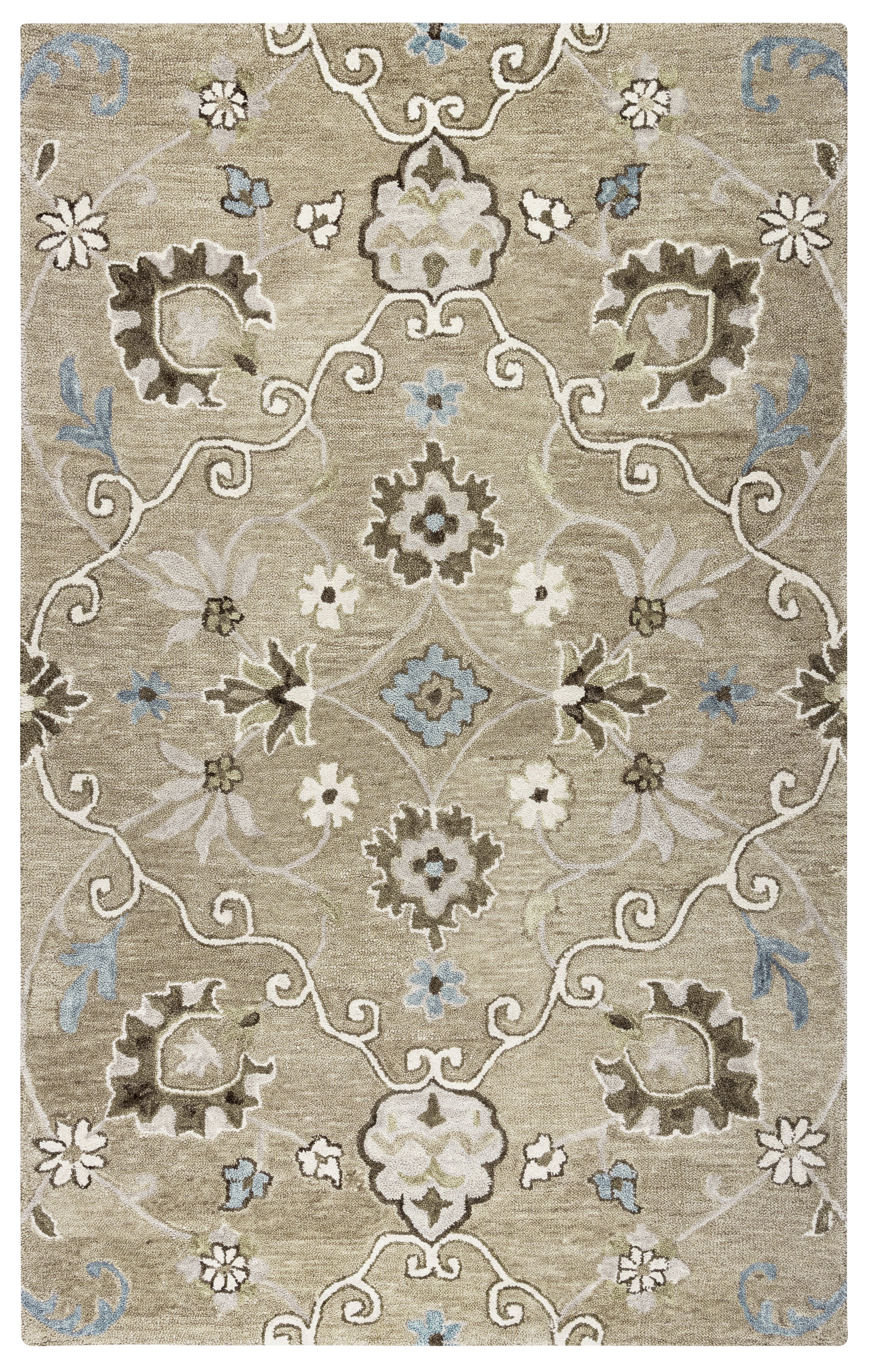 Rizzy Home Leone LO9989 Mocha Traditional Motifs Area Rug