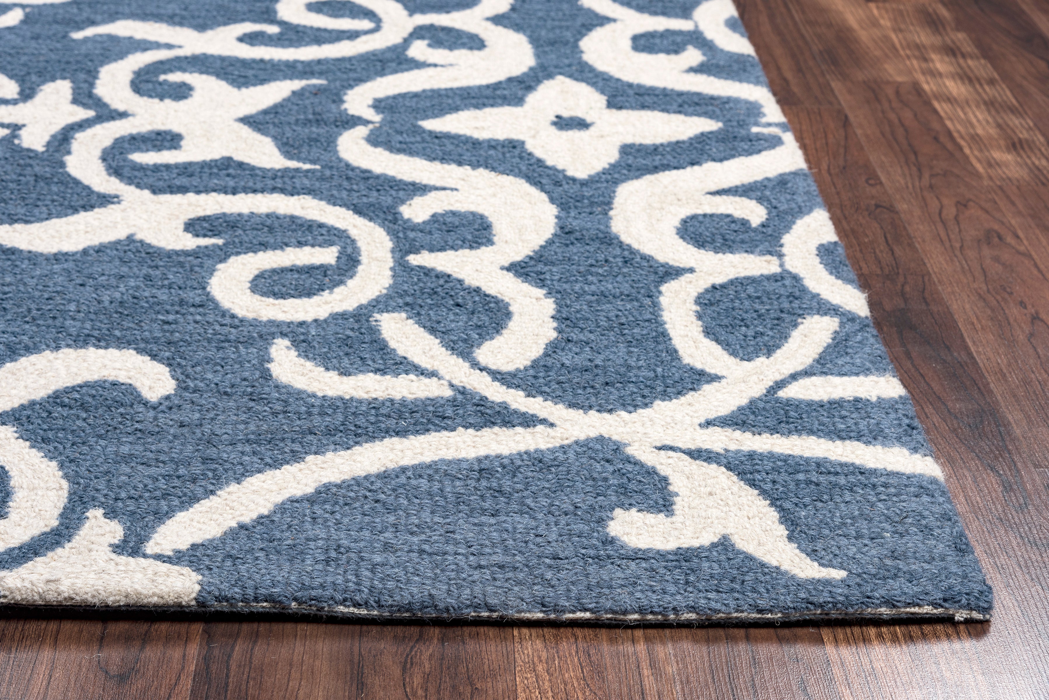 Rizzy Home Loureli LR9613 Blue Trellis Area Rug