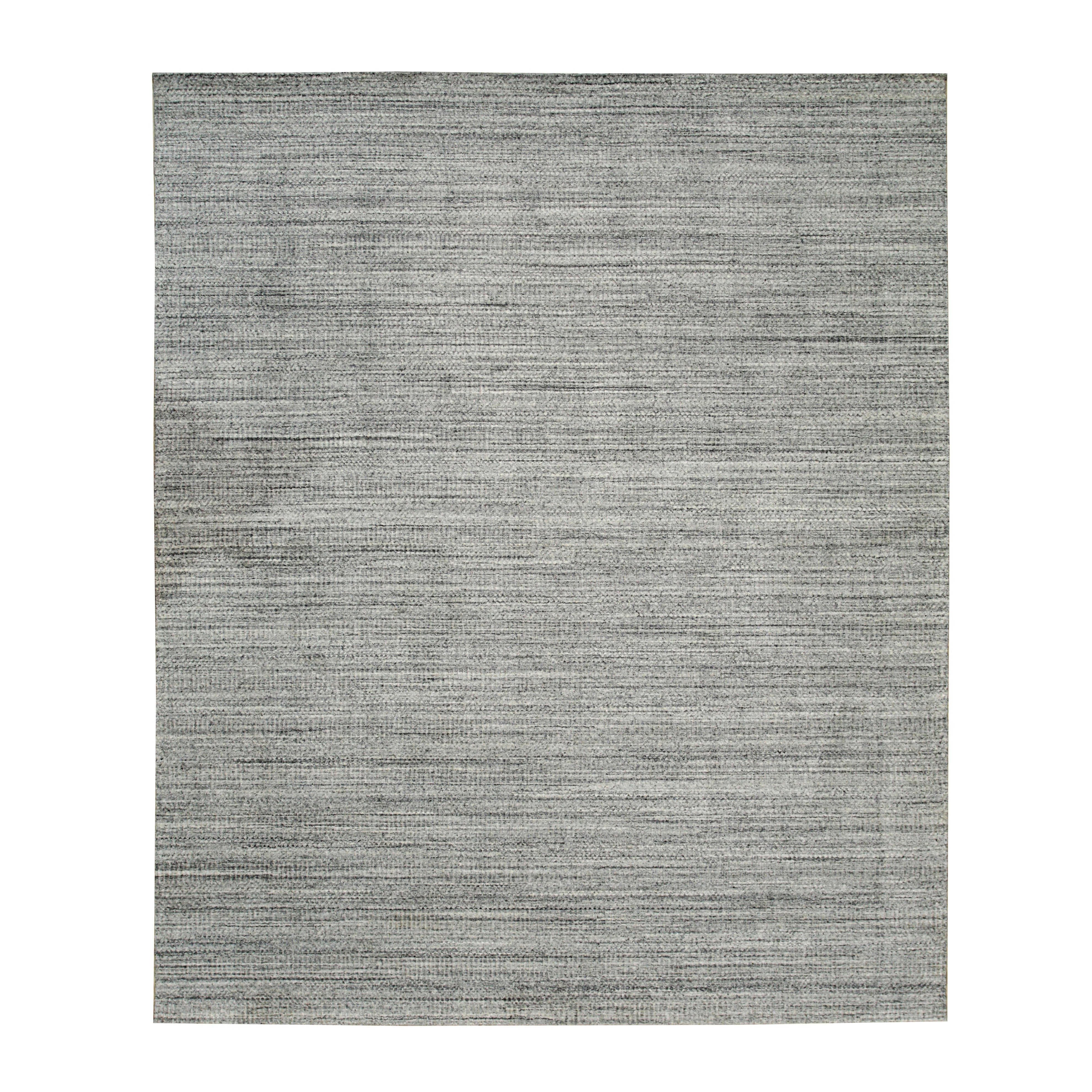 EORC Silver Handloomed Wool Super Grass Rug