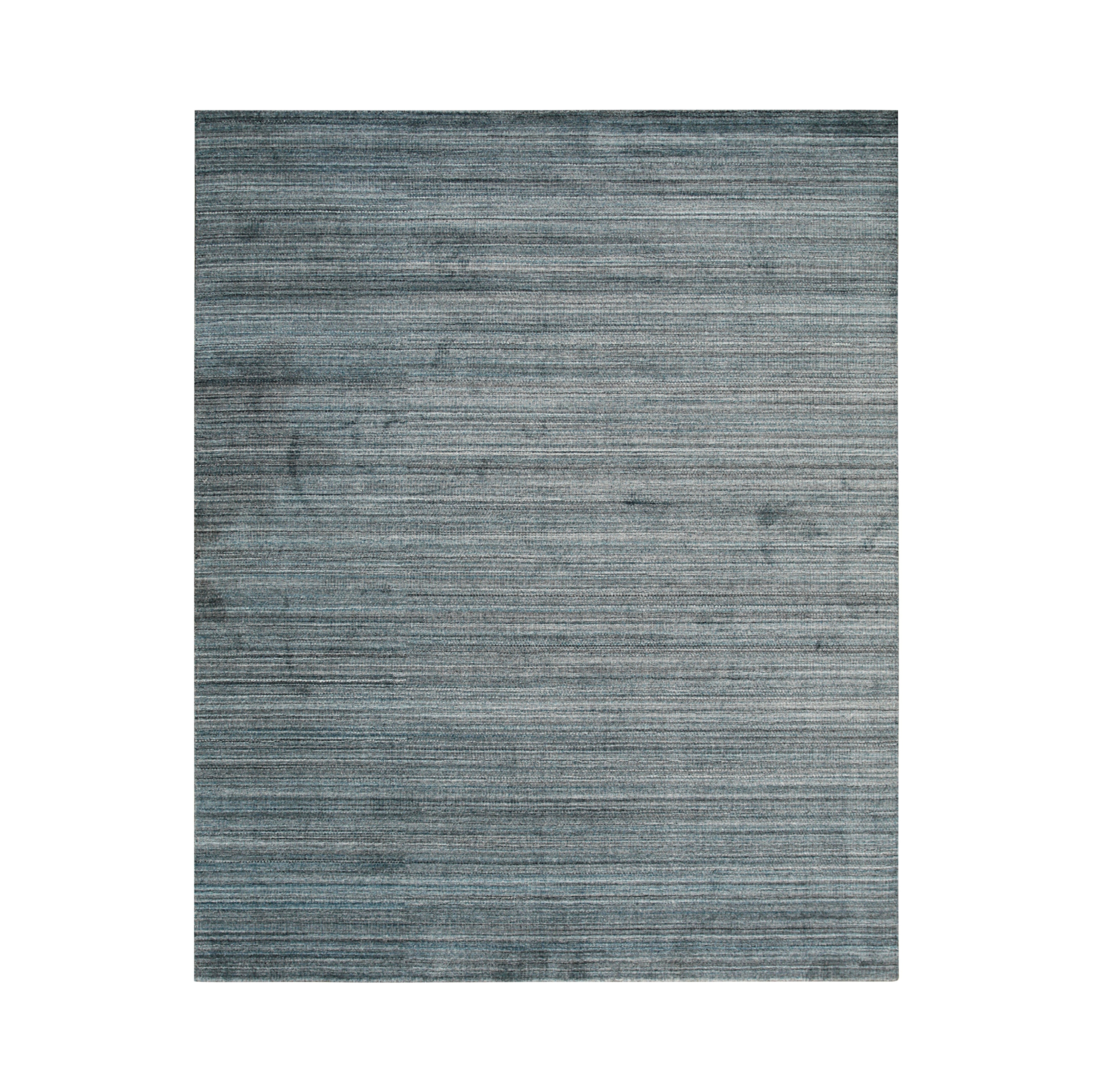 EORC Blue Handloomed Wool Super Grass Rug