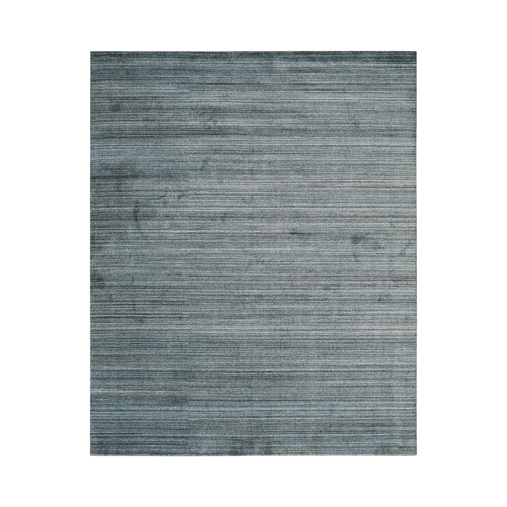 EORC Blue Handloomed Wool Super Grass Rug