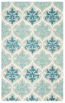 Rizzy Home Lancaster LS9737 Blue/Aqua Trellis Area Rug