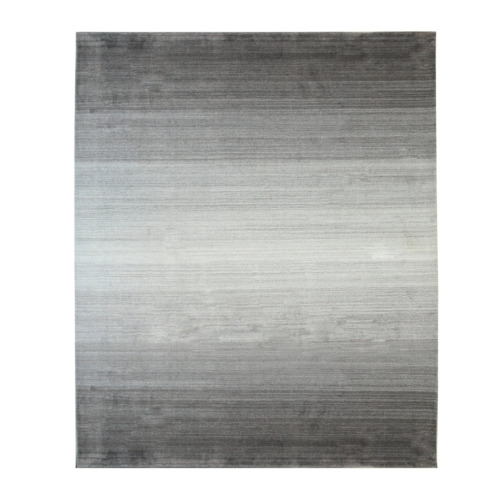 EORC Brown Handloomed Wool Rainbow Loom Rug