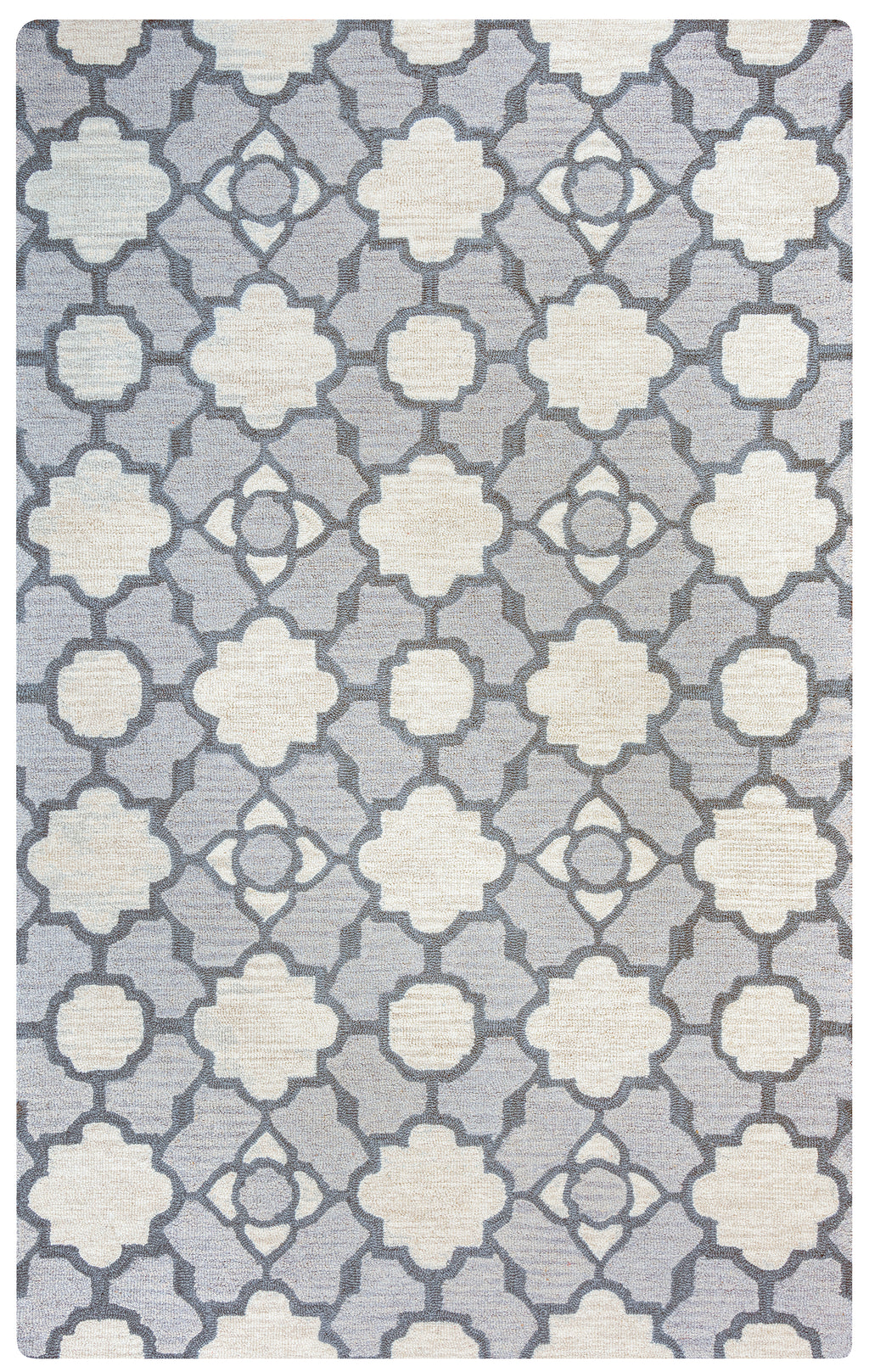 Rizzy Home Maggie Belle MB9481 Light Grey Print Area Rug