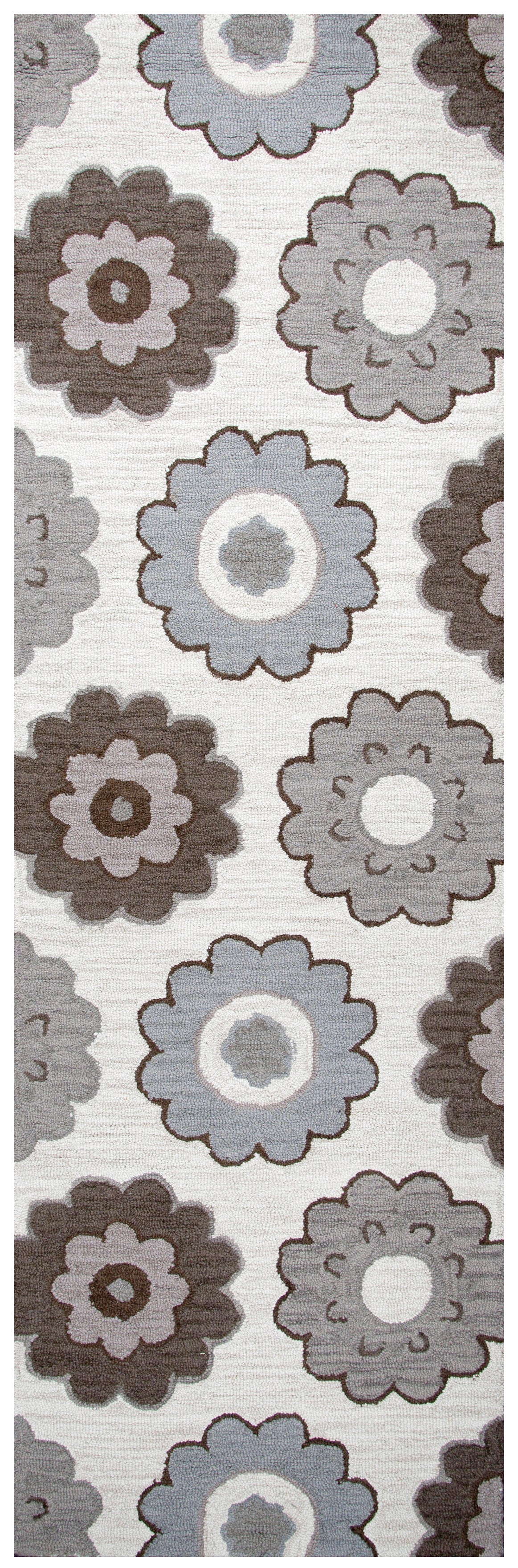 Rizzy Home Maggie Belle MB9538 Gray Print Area Rug