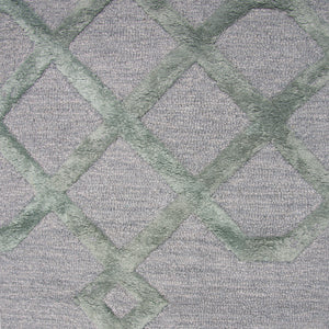Rizzy Home Monroe ME075A Gray Geometric/Trellis Area Rug