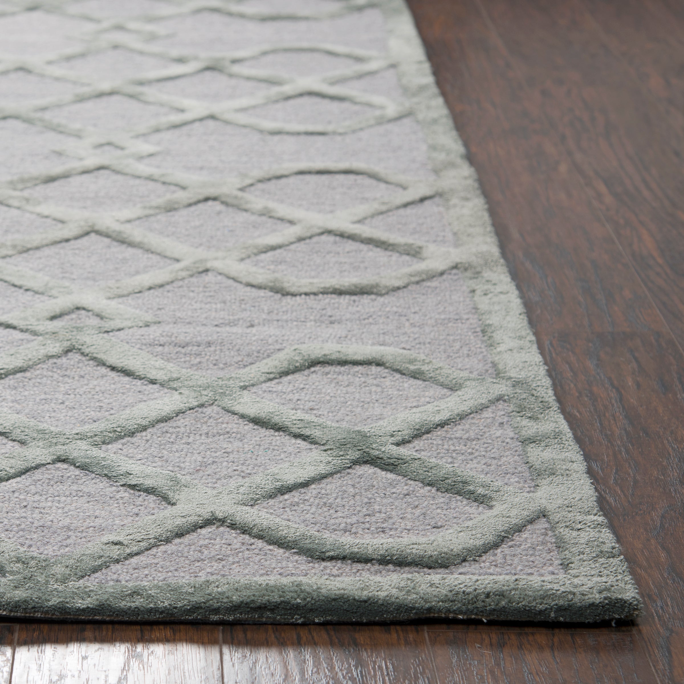 Rizzy Home Monroe ME075A Gray Geometric/Trellis Area Rug