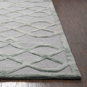 Rizzy Home Monroe ME075A Gray Geometric/Trellis Area Rug