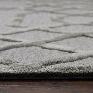 Rizzy Home Monroe ME075A Gray Geometric/Trellis Area Rug