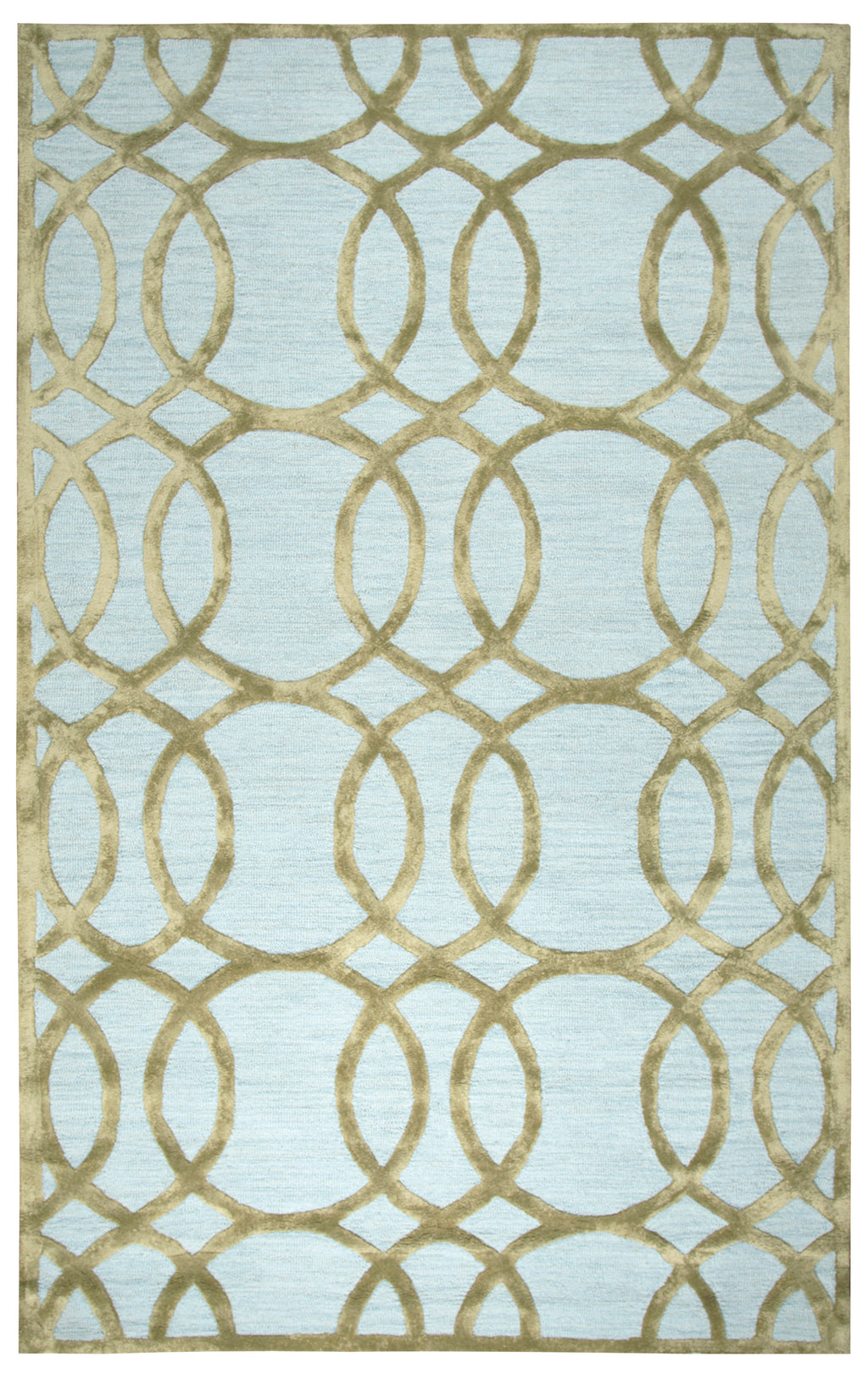 Rizzy Home Monroe ME079A Ivory/Cream Geometric/Trellis Area Rug