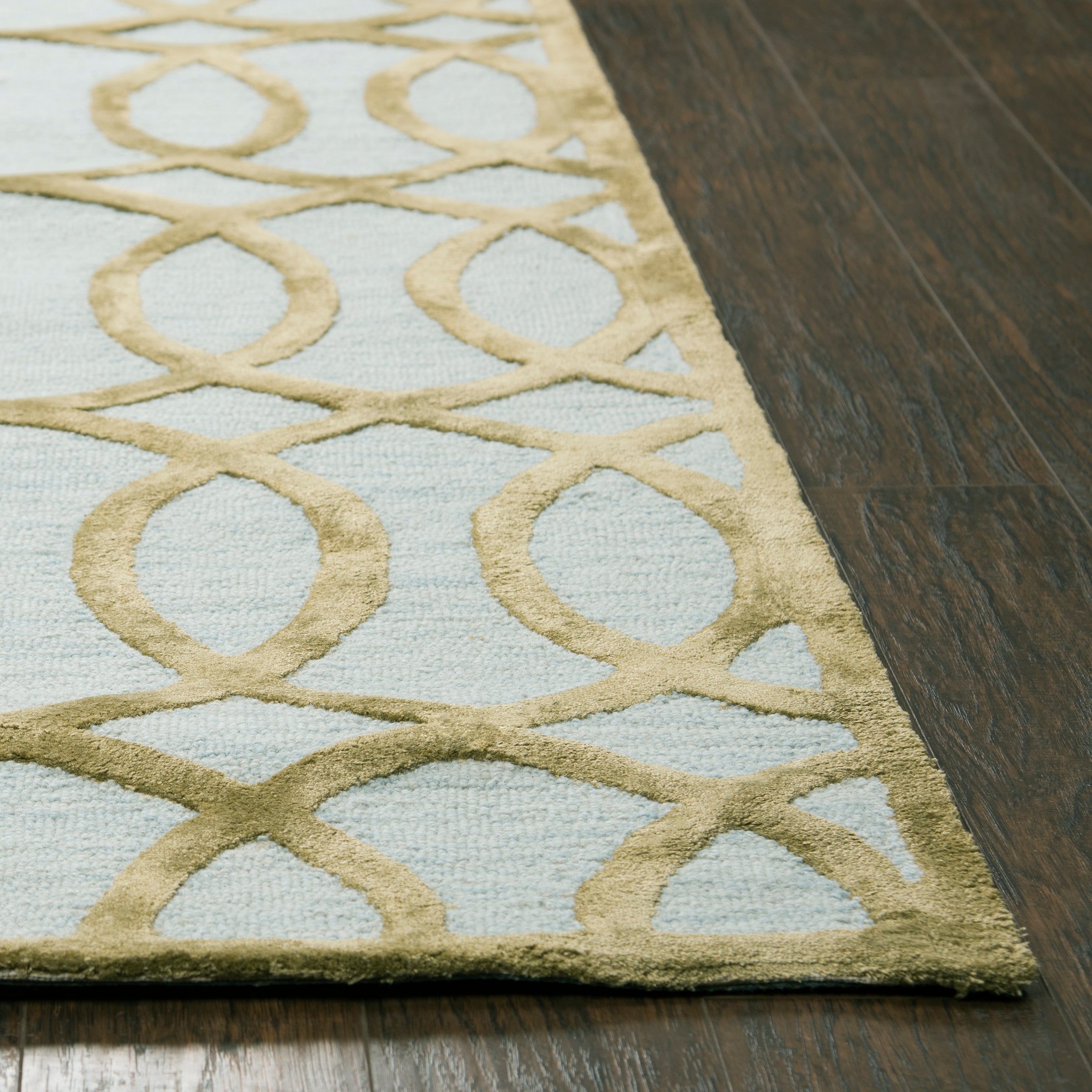 Rizzy Home Monroe ME079A Ivory/Cream Geometric/Trellis Area Rug