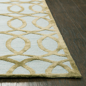 Rizzy Home Monroe ME079A Ivory/Cream Geometric/Trellis Area Rug