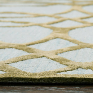 Rizzy Home Monroe ME079A Ivory/Cream Geometric/Trellis Area Rug