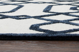 Rizzy Home Monroe ME164A Off White Geometric/Trellis Area Rug