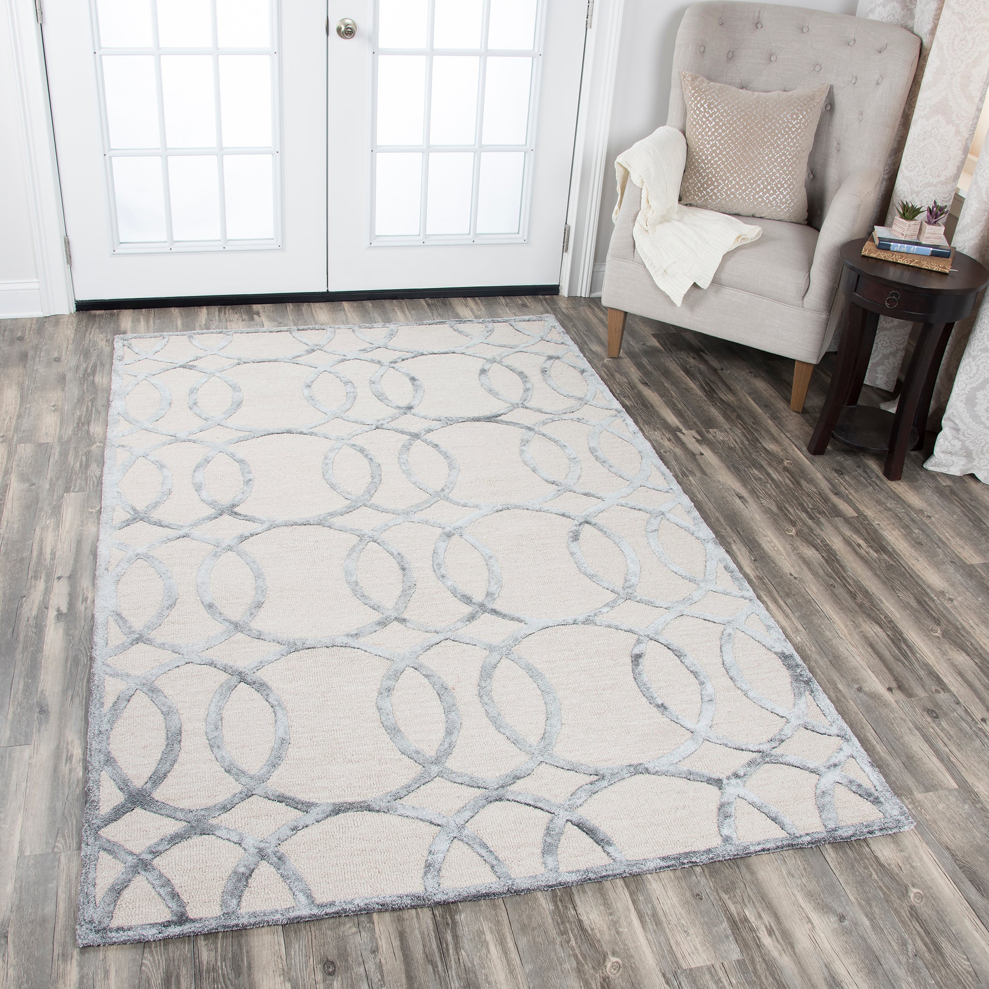 Rizzy Home Monroe ME315A Cream Geometric Area Rug