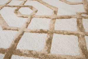 Rizzy Home Monroe ME317A Cream Trellis Area Rug