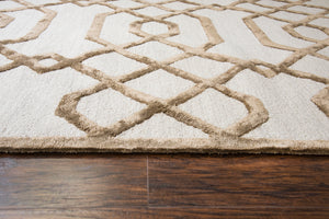 Rizzy Home Monroe ME317A Cream Trellis Area Rug