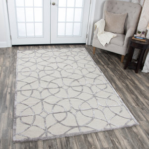 Rizzy Home Monroe ME320A Denim Trellis Area Rug