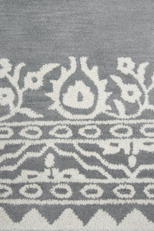 Rizzy Home Marianna Fields MF090A Gray Ornamental Area Rug