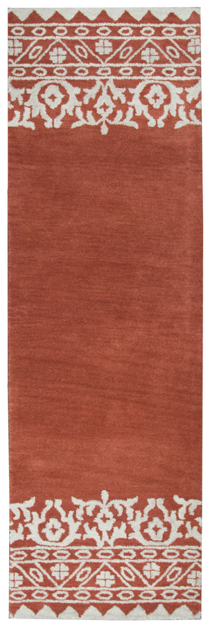 Rizzy Home Marianna Fields MF092A Rust Ornamental Area Rug