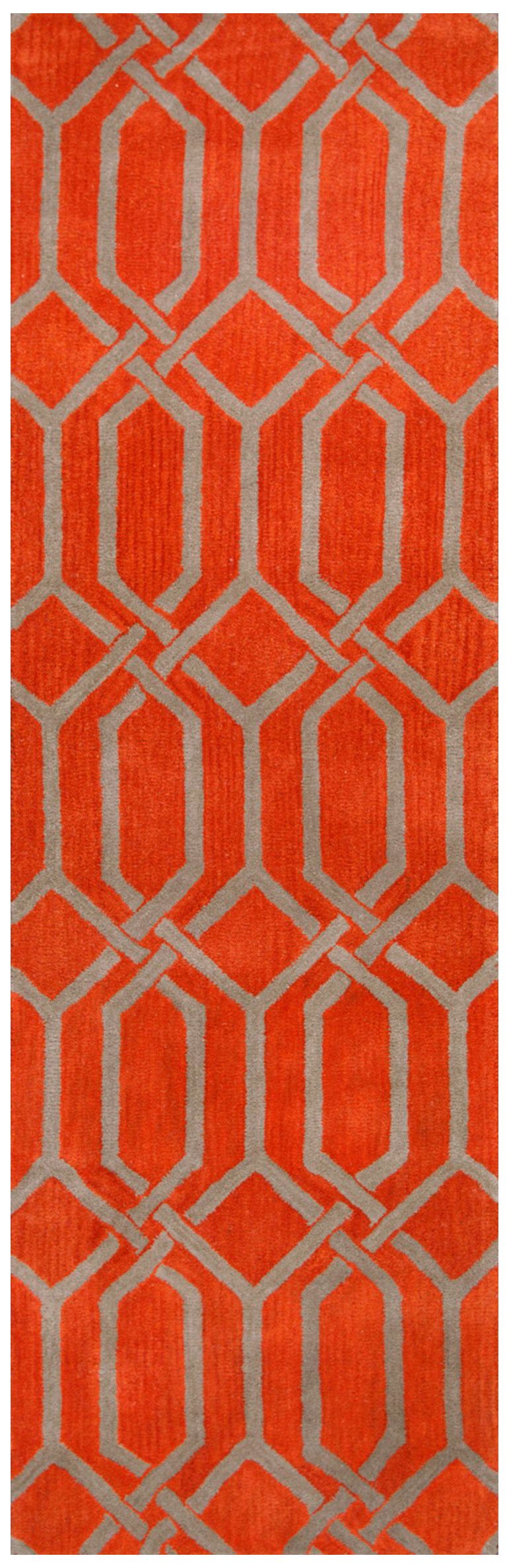 Rizzy Home Marianna Fields MF9452 Red Trellis Area Rug