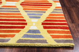 Rizzy Home Marianna Fields MF9520 Multi-Colored Striped Area Rug