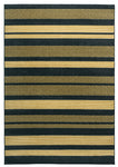 Rizzy Home Millington MG4770 Black Striped Area Rug
