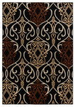 Rizzy Home Millington MG4884 Black Ornamental Area Rug