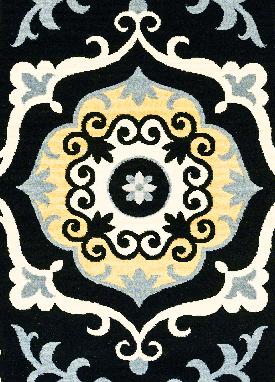 Rizzy Home Millington MG4886 Black Ornamental Area Rug