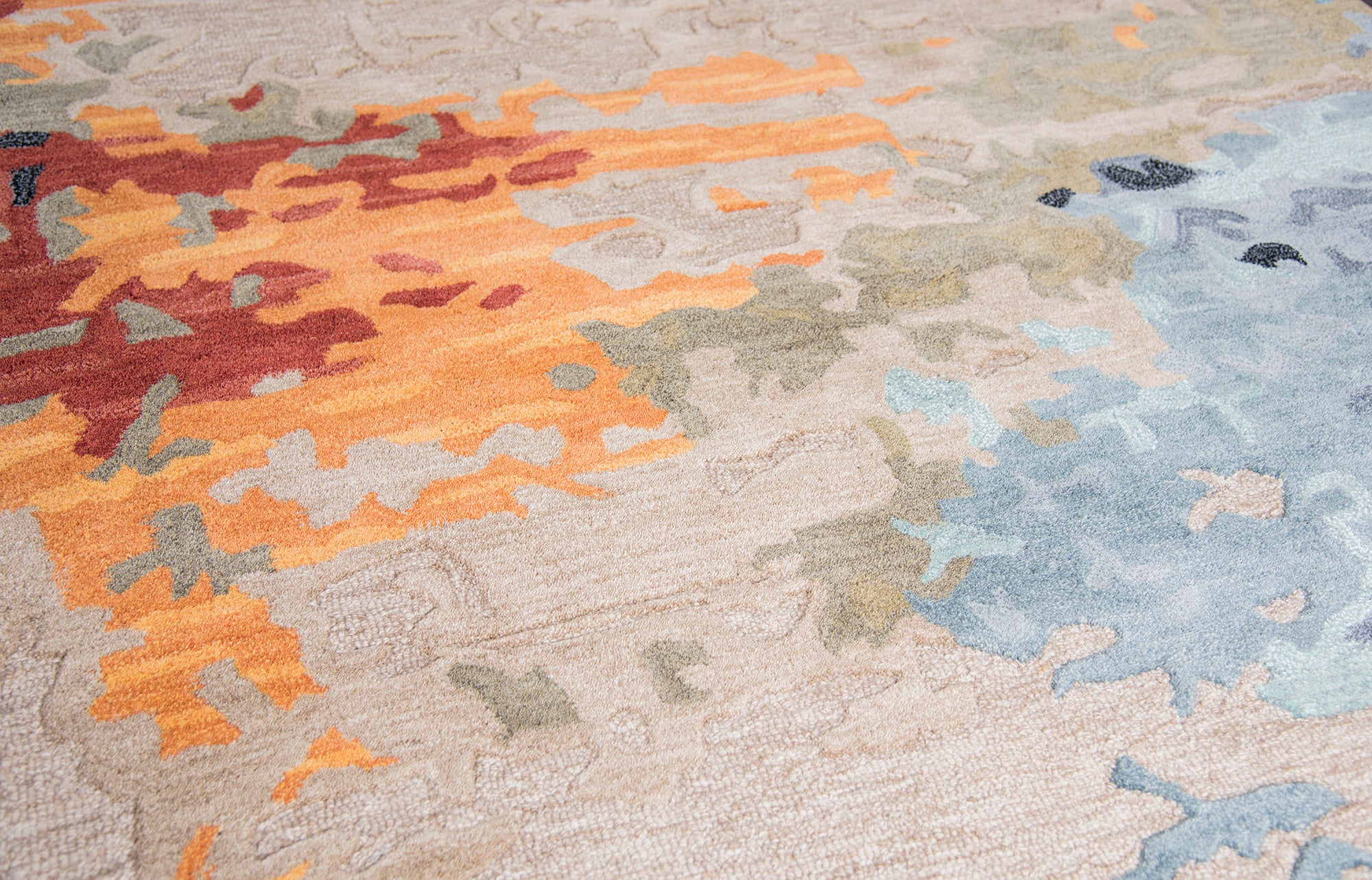 Rizzy Home Mod MO999A Tan Abstrack Area Rug