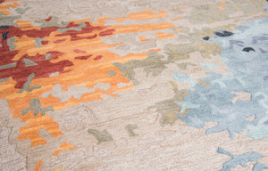 Rizzy Home Mod MO999A Tan Abstrack Area Rug