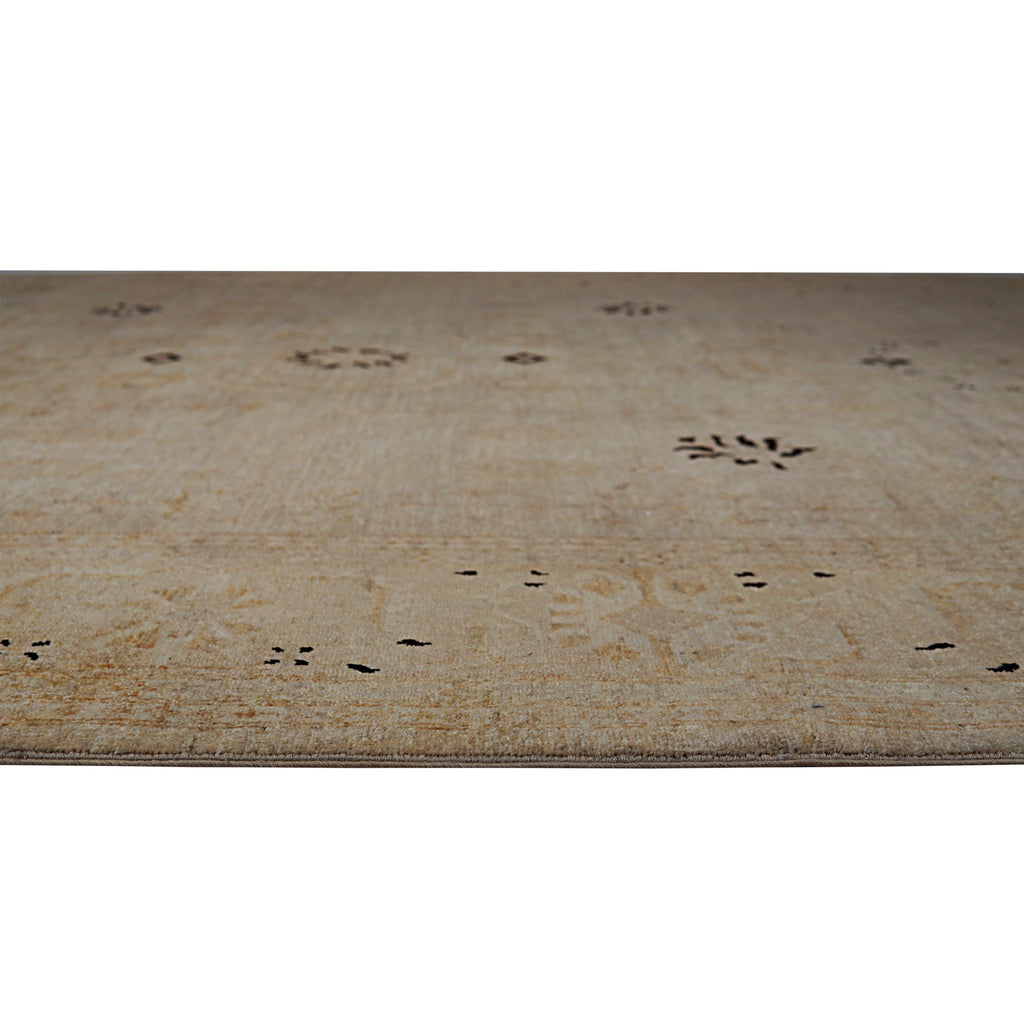 EORC Ivory Hand Knotted Wool Peshwar Rug