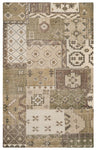 Rizzy Home Maison MS8662 Ivory/Khaki Patchwork Area Rug