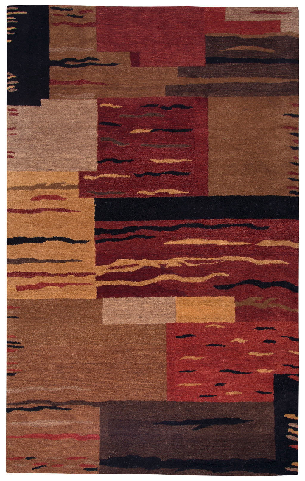 Rizzy Home Mojave MV127A Multi-Colored Block Area Rug