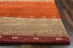 Rizzy Home Mojave MV3159 Maroon Abstract Area Rug