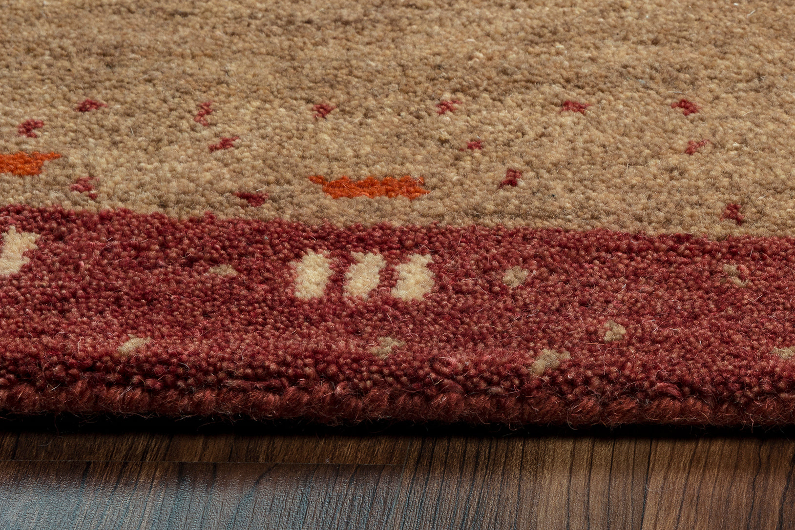 Rizzy Home Mojave MV3159 Maroon Abstract Area Rug