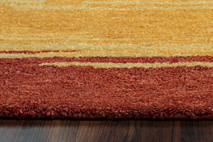 Rizzy Home Mojave MV3163 Gold/Orange Abstract Area Rug