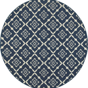 Oriental Weavers Meridian Navy/Ivory Lattice 5703B Area Rug