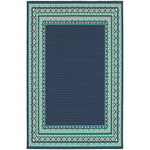 Oriental Weavers Meridian Navy/Green Border 9650B Area Rug