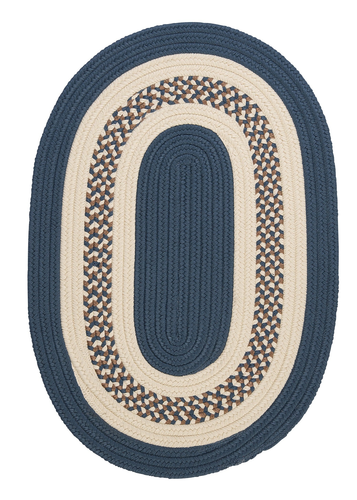 Colonial Mills Crescent NT51 Lake Blue Indoor/Outdoor Area Rug