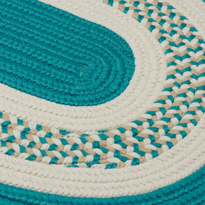 Colonial Mills Crescent NT52 Teal Indoor/Outdoor Area Rug