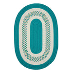 Colonial Mills Crescent NT52 Teal Indoor/Outdoor Area Rug