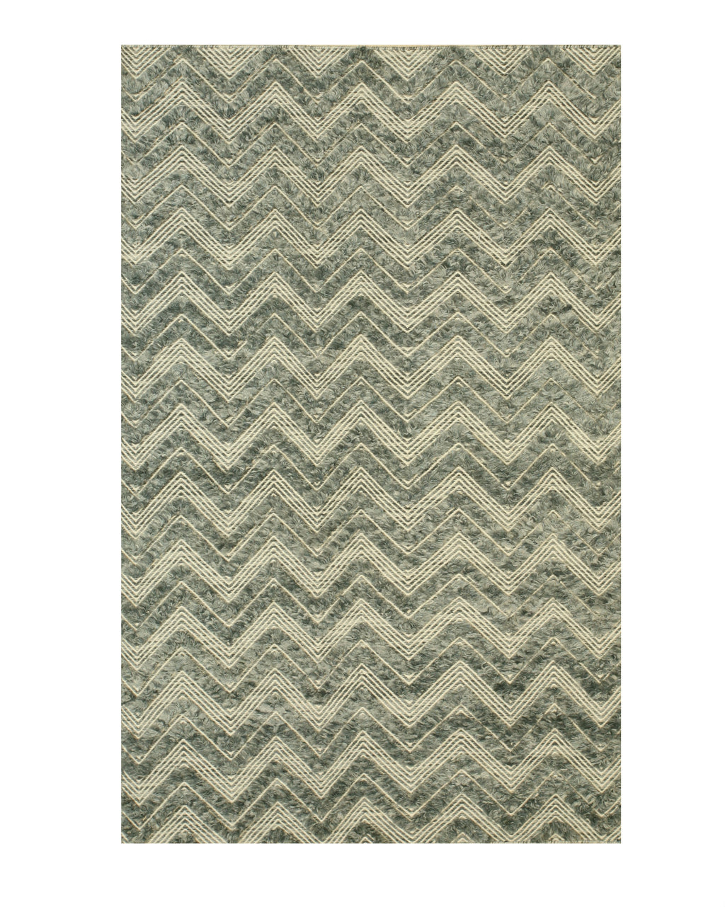EORC Green Handmade Wool Andrea Rug