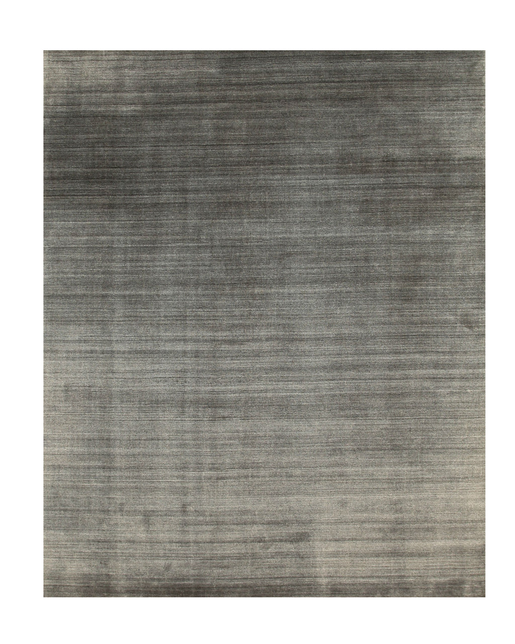 EORC Gray Handmade Wool & Viscose Urban Rug