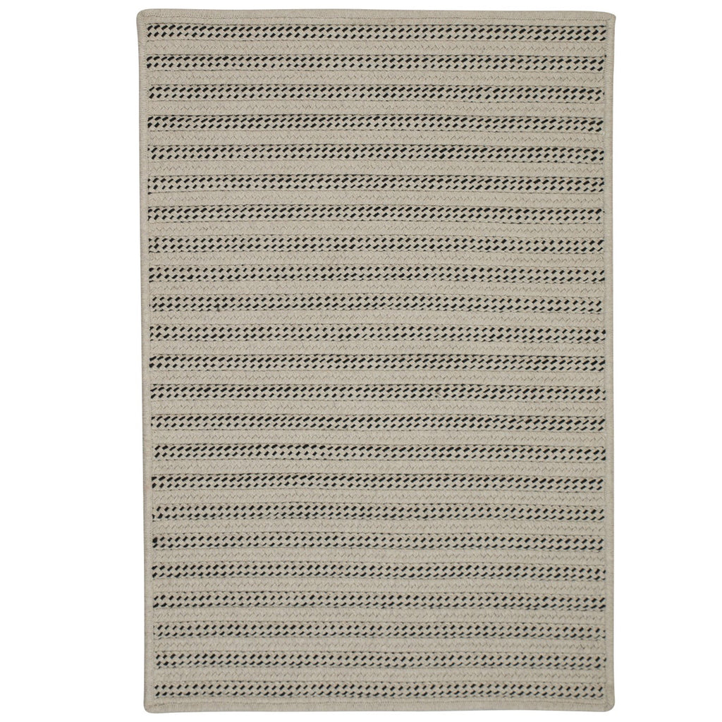 Colonial Mills Sunbrella Booth Bay OO19 Black Sunbrella Area Rug